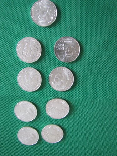 Lot pieces 100 franc - 9,