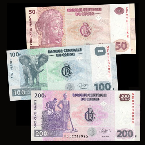 Congo lot billets - congo, 100