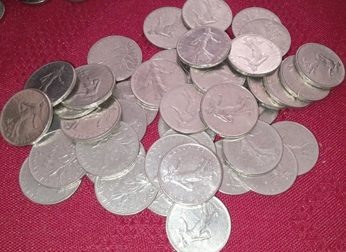 Lot pieces 1 - de, franc