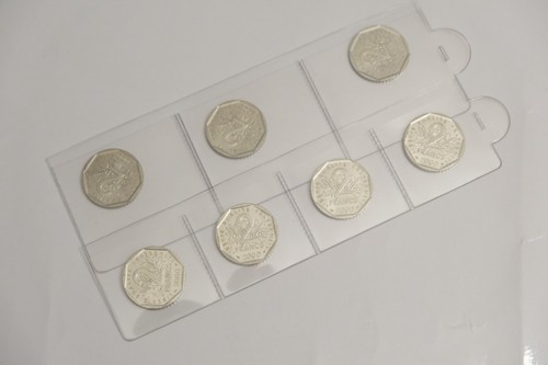 France lot pièces 2 franc - :,