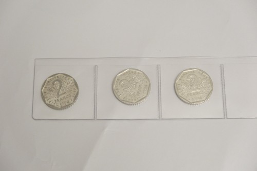 France lot pièces 2 franc - france,