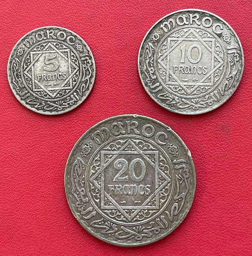 Marocco lotto 3 monete - marocco.,