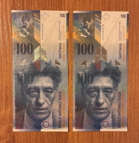Svizzera lotto 2x100 franchi