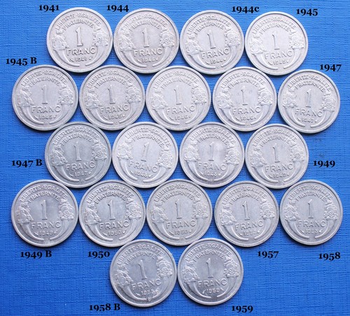 Collection x 1 franc - x,