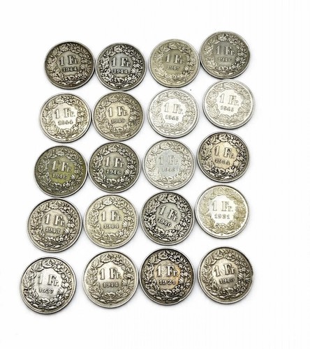 Lote monedas plata 835 - 20, 1