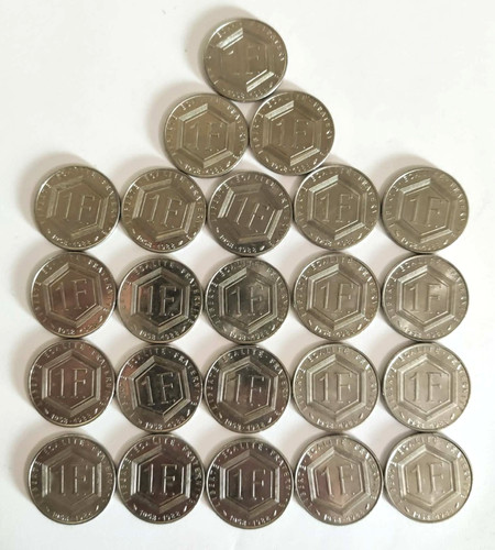 Lot pièces franc - 23,