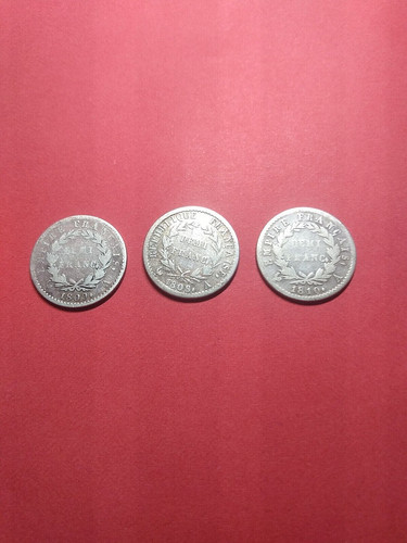 Lot demi franc napoléon 1er - franc,