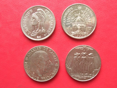 France lot monnaies - 4, de