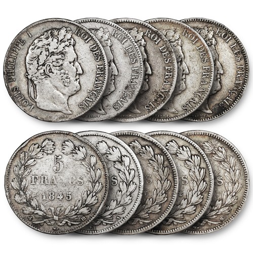 Lot écus 5 francs - 5,