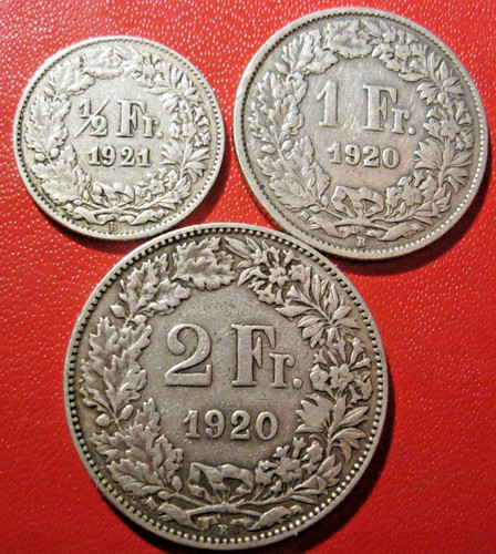 Suisse lot pièces 1 - suisse., 3