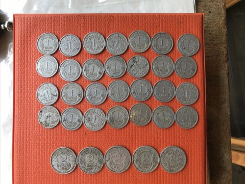 Lot pieces franc - lot, et