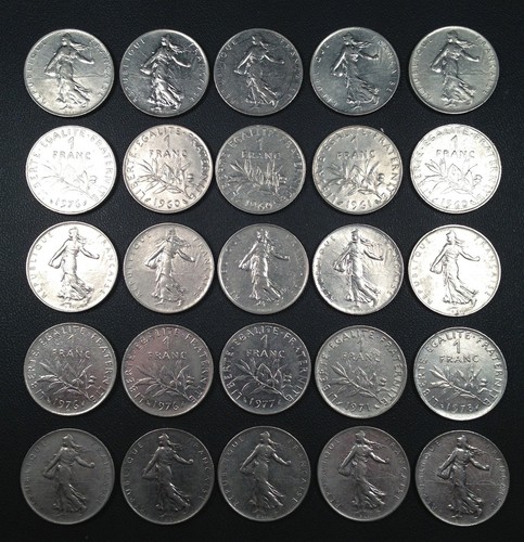 Lotto monete francia - francia, 25