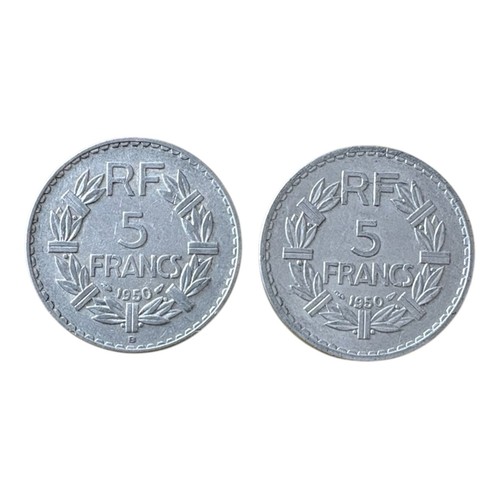 Lot pièces 5 francs - :,