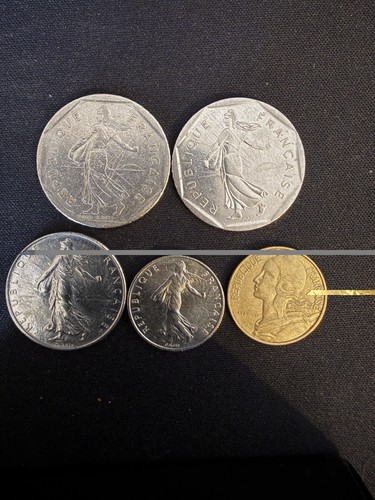 Lot pièces francs français - pièces,