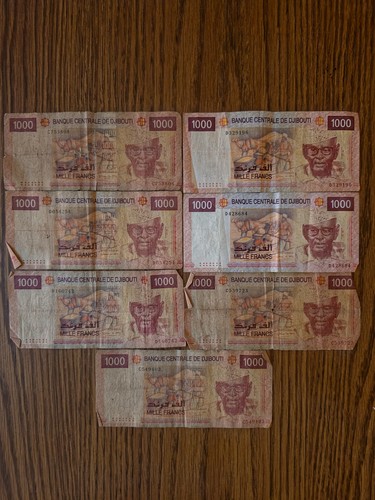 Banconote gibuti 1000 franchi - gibuti,