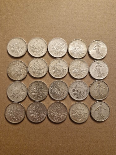 Lot pièces francs - lot,