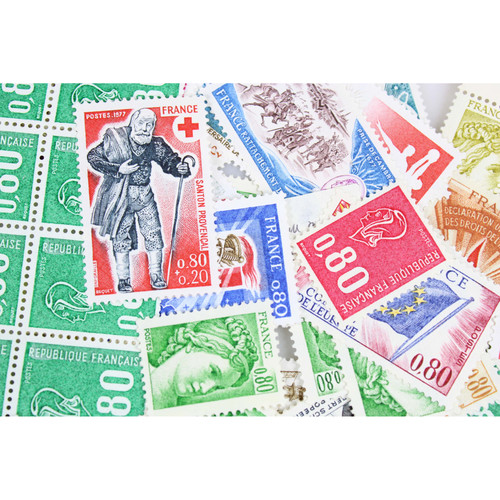 Lot 500 timbres france - 500,