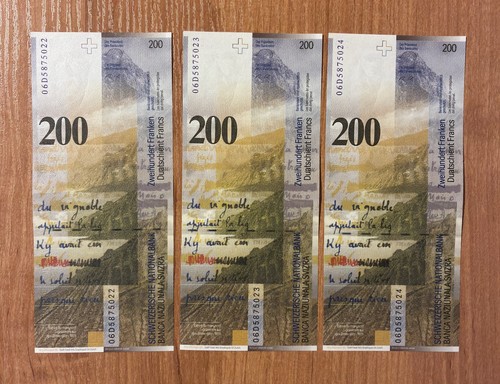 Svizzera lotto 3x200 - , franchi
