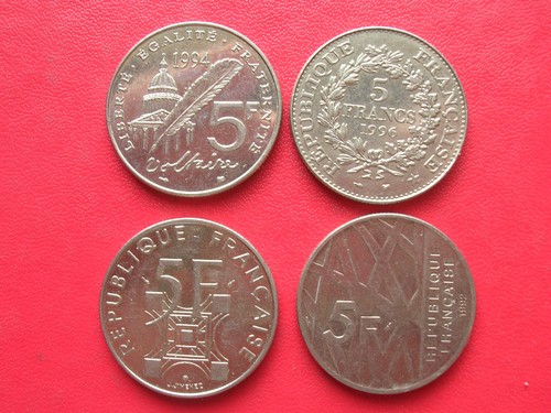 France lot monnaies de 5 - 4,