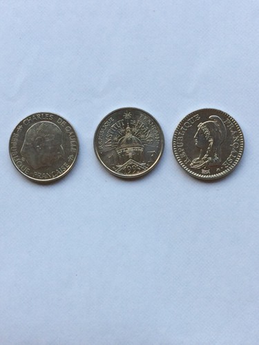Lot pieces 1 - de, franc