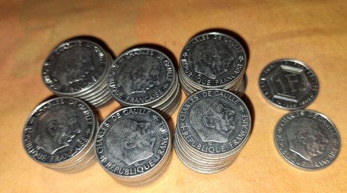 Lot pièces 1 francs - de, 62